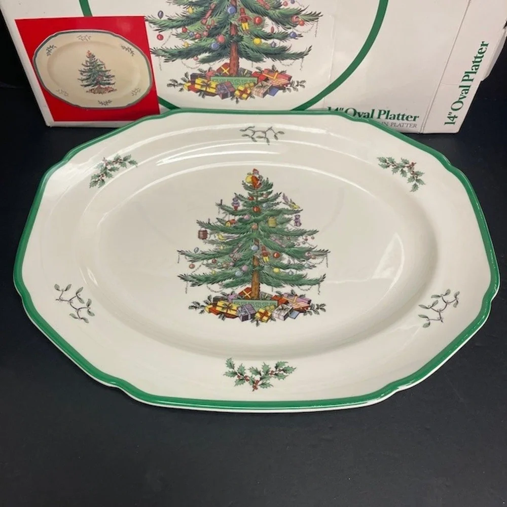 Vintage Spode Christmas Tree 14